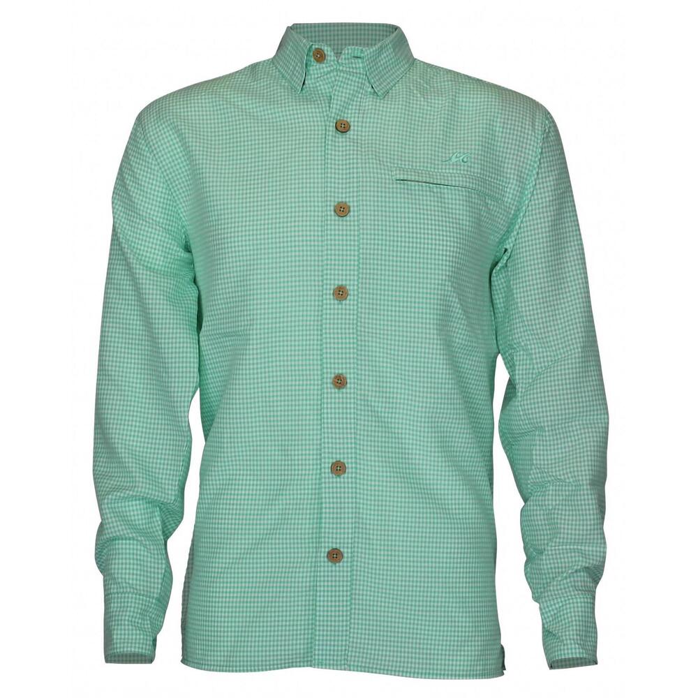 NEW MOJO SPORTSWEAR COMPANY men's mr big sport check long sleeve shirt in skiff
